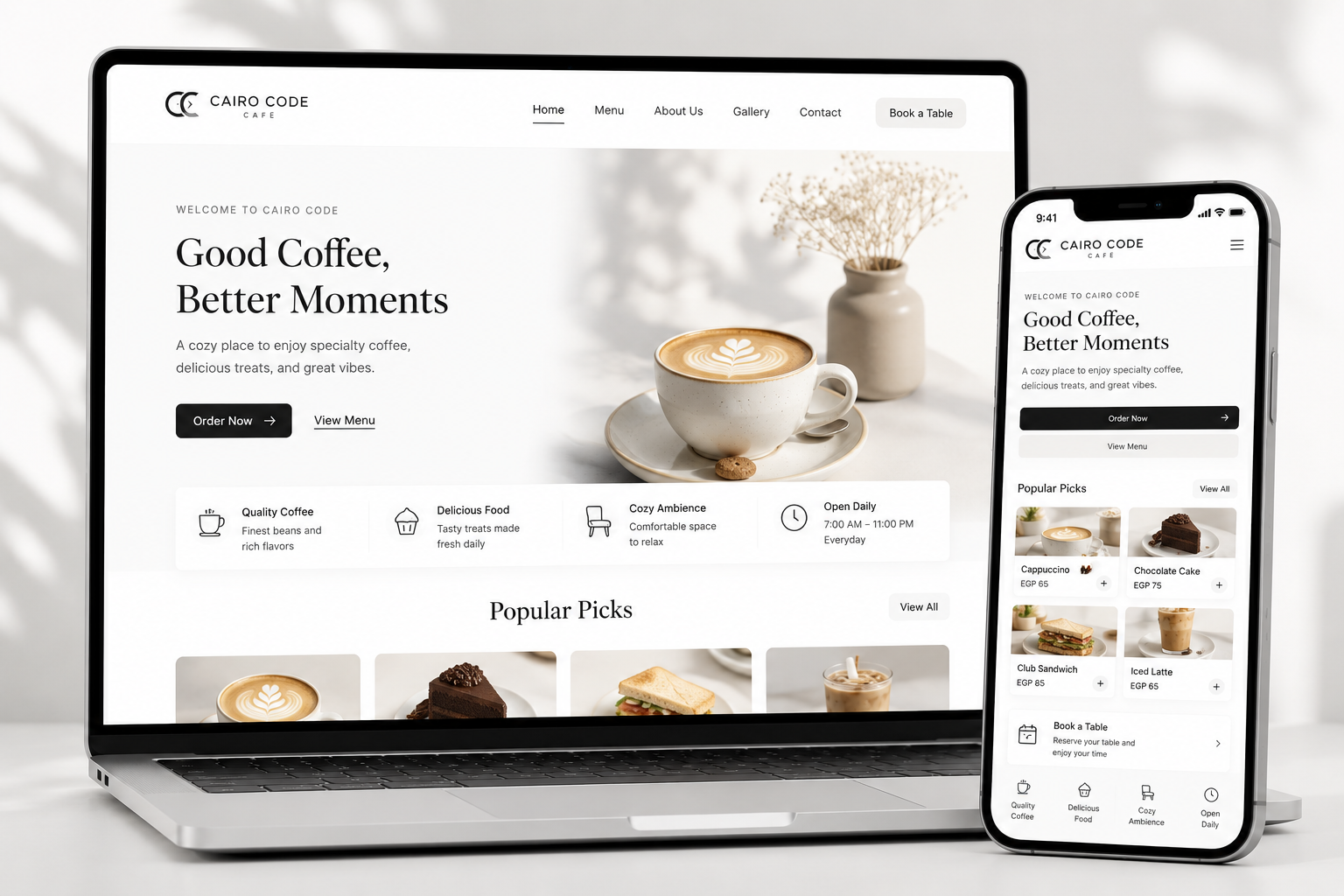Cafe Website